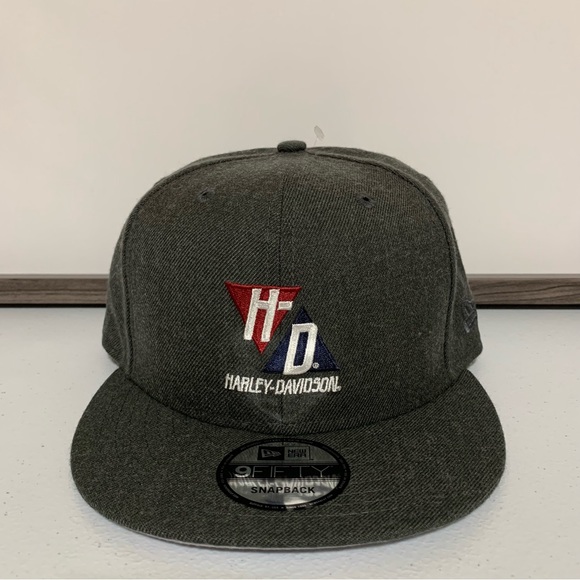 Harley-Davidson® Mens Triangle HD 9FIFTY Adjustable Baseball Cap-NWT - Picture 1 of 7